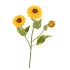 SILK SUNFLOWER YELLOW SINGLE STEM 83CM