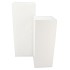 BLISS WHITE STAND S/2 30X30X80/38X38X100CM