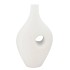 JILL WHITE VASE OVAL 20X40X73CM NM