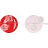 XELLY RED/PINK METAL RACK HEART 2VASES ASS12X10X21