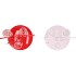XELLY RED/PINK METAL RACK HEART 2VASES ASS17X12X27