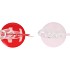 XELLY RED/PINK METAL RACK LOVE VASES ASS 15X11X25