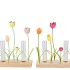 XELLY COLOURFULL METAL RACK TULIP VASES ASS20X8X23