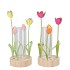 XELLY COLOURFULL METAL RACK TULIP VASE ROUND ASS 10X24