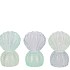 BICOLORE BLUE T-LIGHT SHELL ASS 9X10X15CM NM