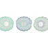 BICOLORE BLUE T-LIGHT SHELL ASS 9X10X15CM NM