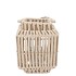 CRUZ SAND LANTERN SQUARE ROPE 13X19X24CM