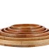 MUMBAI MANGO WOODEN TRAY ROUND EDGE 45X45X3CM