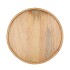 MUMBAI MANGO WOODEN TRAY ROUND EDGE 40X40X3CM