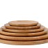 MUMBAI MANGO WOODEN TRAY ROUND SMALL EDGE 28X28X2CM