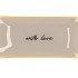 PLATE RECTANGLE WITH LOVE 20X10X2CM