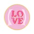 PLATE ROUND LOVE 18X18X2CM