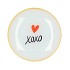 PLATE ROUND XOXO 18X18X2CM