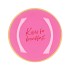 PLATE ROUND KISSES FOR BREAKFAST 18X18X2CM