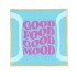 PLATE SQUARE GOOD FOOD GOOD MOOD 18X18X2CM