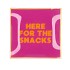 PLATE SQUARE HERE FOR THE SNACKS 18X18X2CM