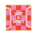 PLATE SQUARE HOT & SPICY 18X18X2CM