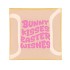 PLATE SQUARE BUNNY KISSES 18X18X2CM
