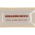 PLATE RECTANGLE BREAKING NEWS! 20X10X2CM