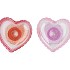 AMOUR FUCHSIA MIX T-LIGHT HEART ASS 10X9X13CM NM