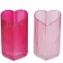 AMOUR FUCHSIA MIX T-LIGHT HEART RIB ASS 9X8X15CM