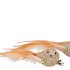 DECO SHINE BIRD CLIP COZY CHAMPAGNE 16CM P/2