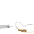 LED SHINE LIGHT CHAIN 20LED TIMER EXCL. BATTERY 95+10CM GOLD