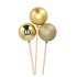 PICK SHINE BALL COZY GOLD GLITTER/SHINY/MATT 6X50CM ASS P/3