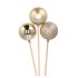 PICK SHINE BALL COZY CHAMPAGNE GLITTER/SHINY/MATT 6X50CM P/3