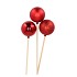 PICK SHINE BALL JOLLY RED GLITTER/SHINY/MATT 6X50CM P/3