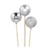 PICK SHINE BALL SILVER GLITTER/SHINY/MATT 6X50CM P/3