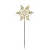 PICK SHINE SNOWFLAKE COZY GOLD 25CM P/24 NM