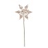 PICK SHINE SNOWFLAKE COZY CHAMPAGNE 25CM P/24 NM