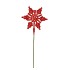PICK SHINE SNOWFLAKE JOLLY RED 25CM P/24 NM
