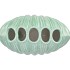SHELLA GREEN VASE SCALLOP 21X12X21CM