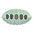 SHELLA GREEN VASE SCALLOP 16X8X16CM