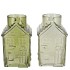 MILLE GREEN VASE HOUSE 13X13X22CM NM