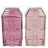 MILLE SAND/OLD PINK VASE HOUSE 14X11X25CM NM
