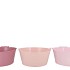 ZINC SUMMER PINK MIX BASIC BOWL ASS 34X14X30CM