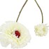 SILK ZINNIA WHITE 54CM NM