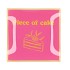 PLATE SQUARE PIECE OF CAKE 18X18X2CM