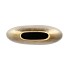 SIFAN GOLD VASE OVAL 24X10X23CM
