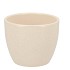 CERAMIC BEIGE STONE POT 10X8,5CM