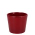 CERAMIC WINE RED SHINY POT 11X9,5CM