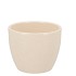 CERAMIC BEIGE STONE POT 7CM