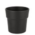 CERAMIC ANTHRACITE MATT POT ORCHID EDGE 13X12,5CM