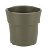 CERAMIC CAPERS GREEN MATT POT ORCHID EDGE 13CM