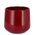 CERAMIC WINE RED SHINY POT BERLIN 16X14,5CM