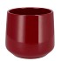 CERAMIC WINE RED SHINY POT BERLIN 18X15,5CM