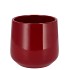 CERAMIC WINE RED SHINY POT ORCHID BERLIN 14X13,5CM